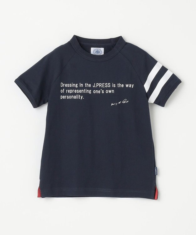 J.PRESS KIDS 【110-130cm】ラグランＴシャツ ネイビー系