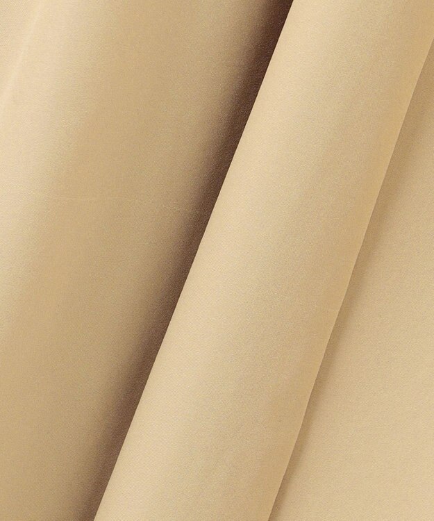 Feroux 【洗える】レイヤード風 ギャザーワンピース ベージュ系