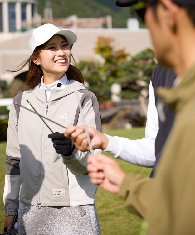 PW CIRCULUS 【ストレッチ素材】【WOMEN】トラックジャケット ゴルフウェア レディース グレー系