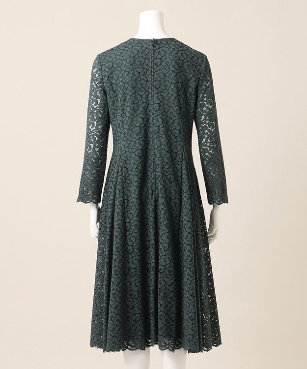 23区 【APPLAUDIR】ニュアンス フラワーレース ドレス グリーン系