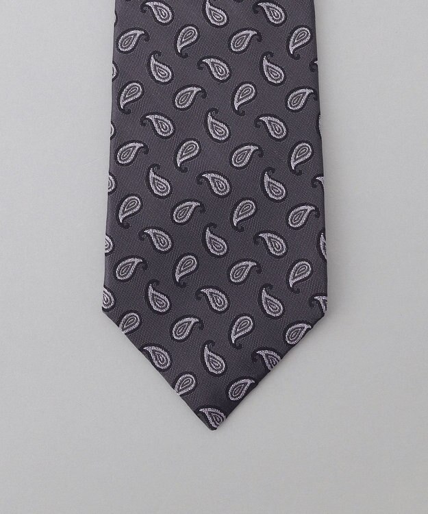 GOTAIRIKU GOTAIRIKU別注【日本製】シルク ネクタイ_ペイズリー小紋柄 グレー系8