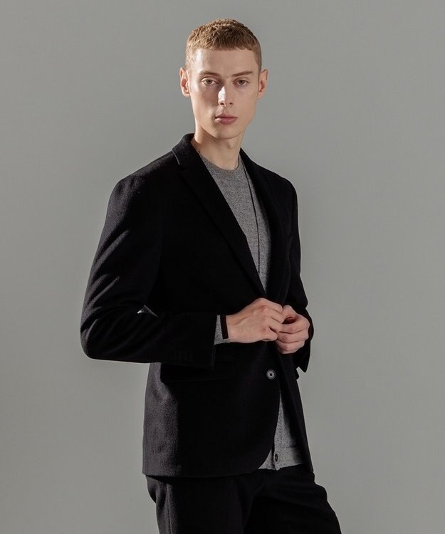 JOSEPH HOMME グロッシーウール　ジャケット ブラック系