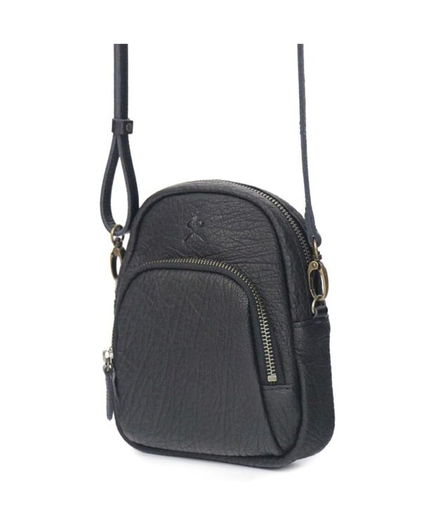 Regalo Felice 【本革 / お財布機能付き】ポシェット / REGALO BKA(ブラック：ツヤなし)