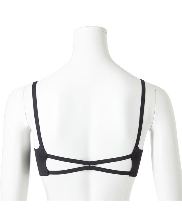 Chacott バッククロスブラトップ（ホットメルト） ブラック