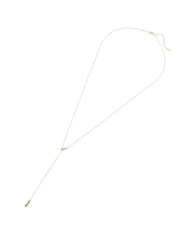 YECCA VECCA ドロップパーツスライドラリエット Gold