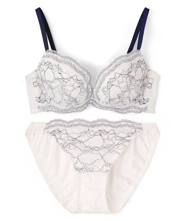 San-ai Resort（三愛水着楽園） 【SALE】クラシカルレースふわもりブラセット 【northerly】 ホワイト