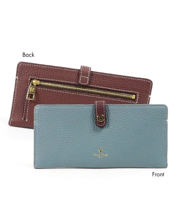 PELLE BORSA スリムウォレット Reinette Goods レネットグッズ 4707 ブルーグレー