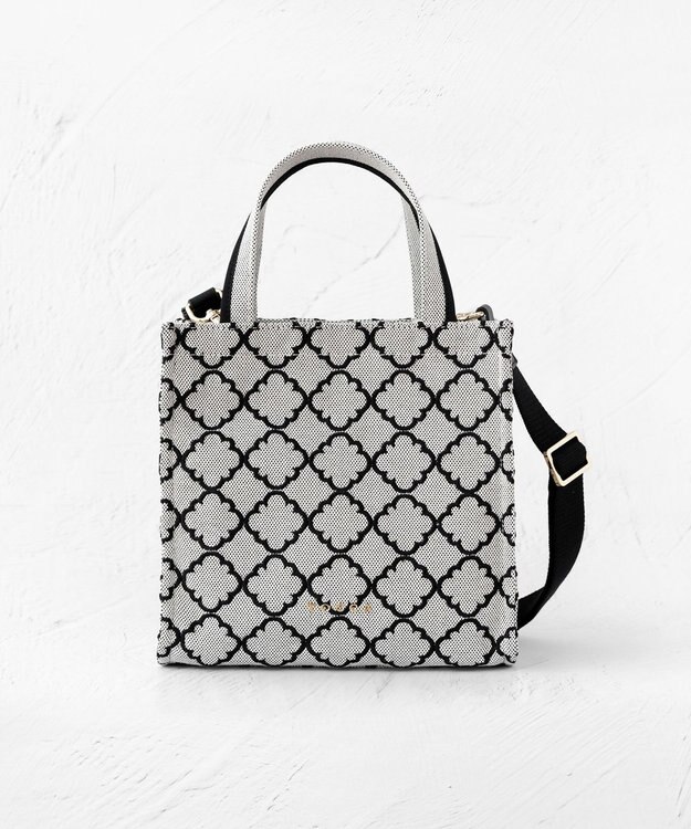 TOCCA CHECKER CLOVER EMBROIDERY MINI ミニバッグ ブラック系