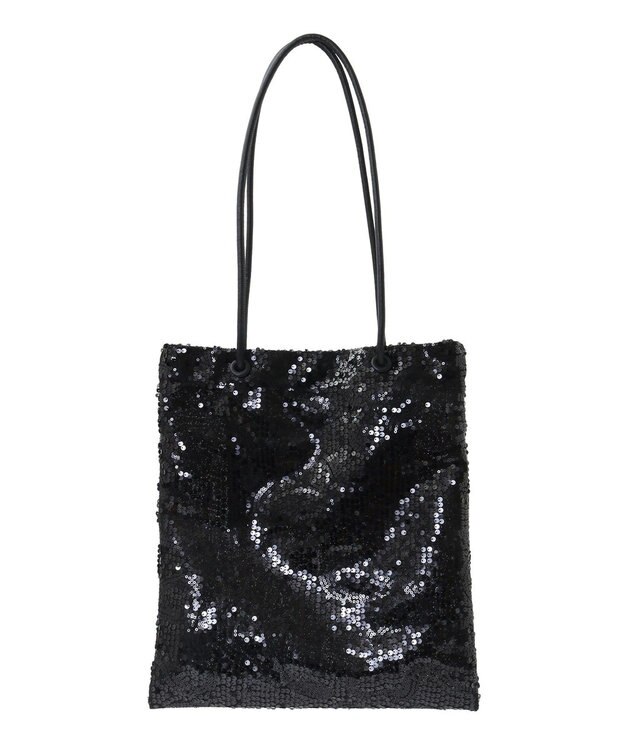 Green Parks ａｎｄｍｉｋｋａ．スパンコールＡ４トートバッグ Black