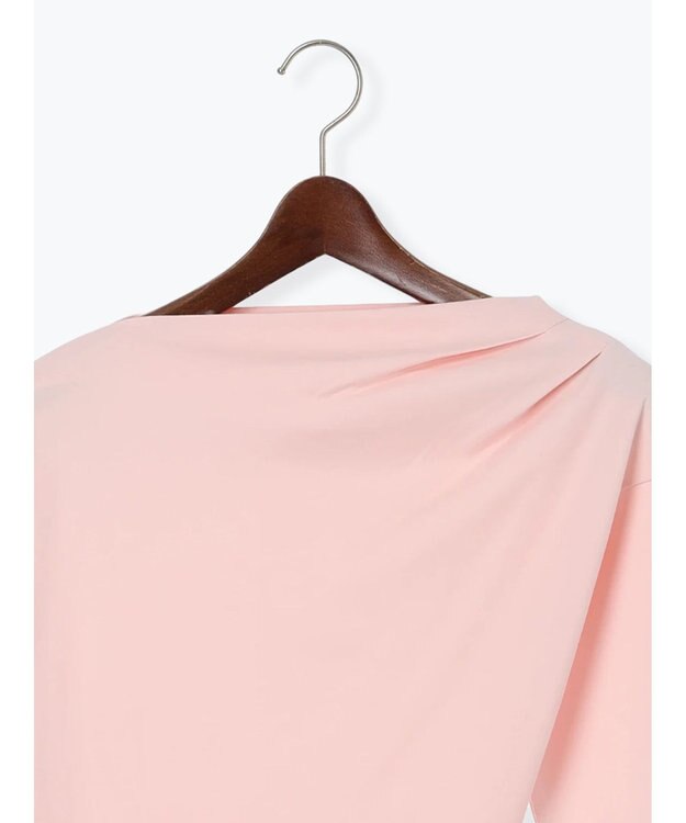 Te chichi スムースアシメロングスリーブプルオーバー《2025Autumn catalog vol.2 item》 ピンク