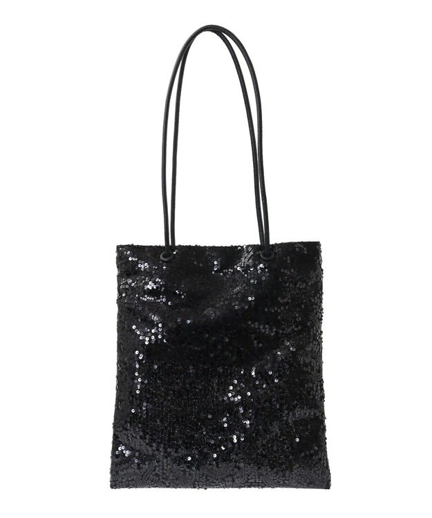 Green Parks ａｎｄｍｉｋｋａ．スパンコールＡ４トートバッグ Black