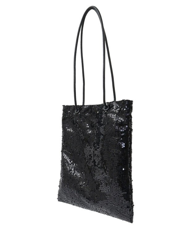 Green Parks ａｎｄｍｉｋｋａ．スパンコールＡ４トートバッグ Black
