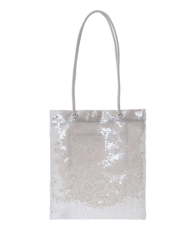 Green Parks ａｎｄｍｉｋｋａ．スパンコールＡ４トートバッグ Light Gray