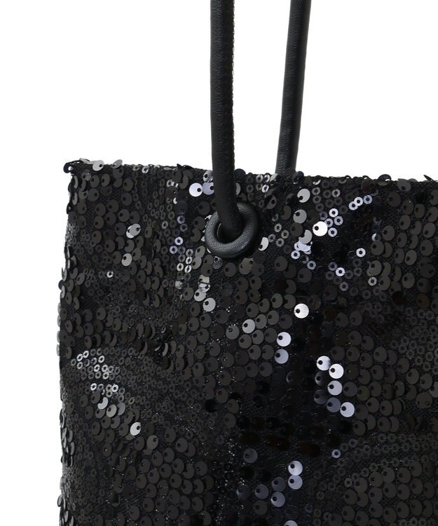 Green Parks ａｎｄｍｉｋｋａ．スパンコールＡ４トートバッグ Black