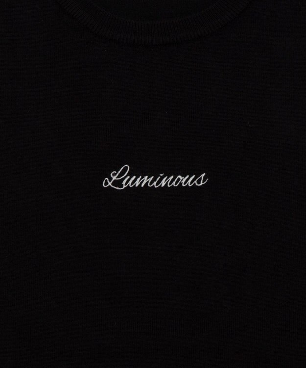 WEGO アクセ付きワンポイントニットプルオーバー（LS） ブラック