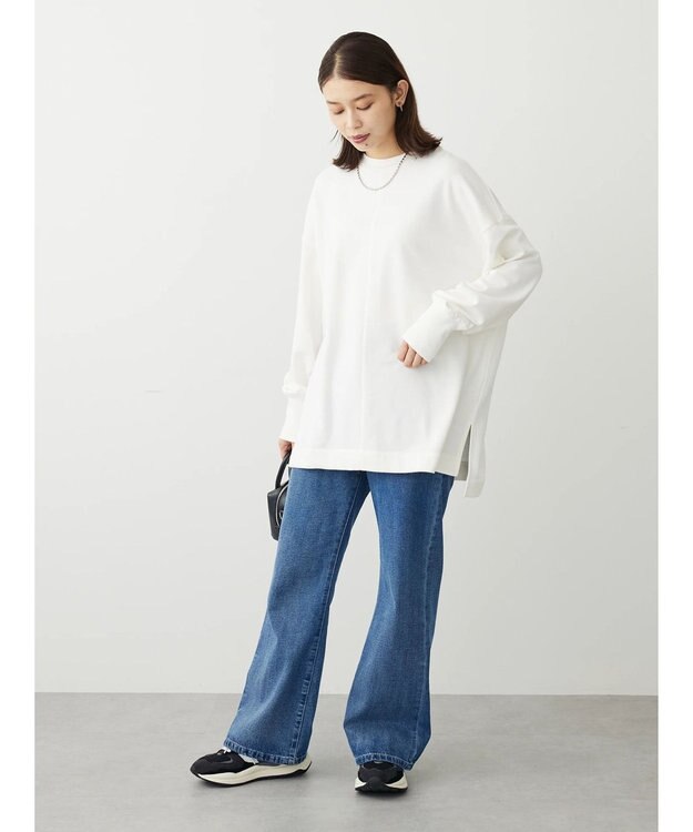 Green Parks ＢＰセンターシームミニ裏毛プルオーバー Off White