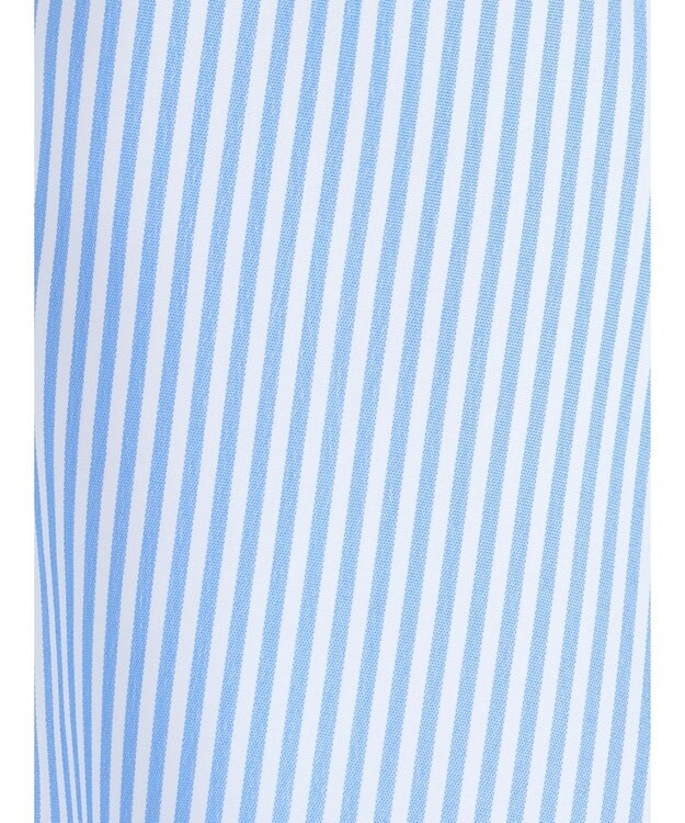 earth music&ecology フーディーシャツ Stripe Blue