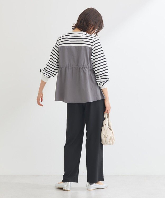 Green Parks ナイロンドッキングドロストプルオーバー Border