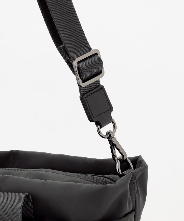 Y'SACCS ドローストリング コンビカラー2WAYトート ダークグレー