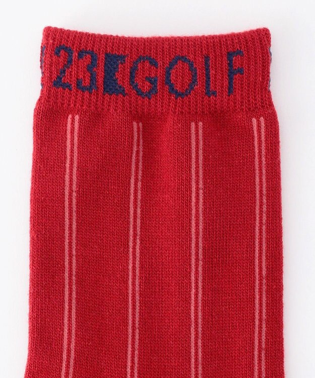 23区GOLF 【WOMEN】レギュラーソックス レッド系