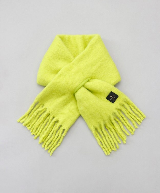 AURORA  LANVIN en Bleu （ランバン オン ブルー）モコモコ差込マフラー(WASH) イエロー