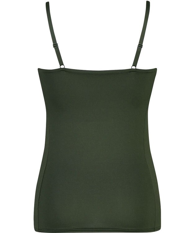 Wing インナー　カップ付きキャミソール　【シンクロブラトップ】　ラクなのにきれいなバストシルエット　ウイング／ワコール　ET1051 グリーン
