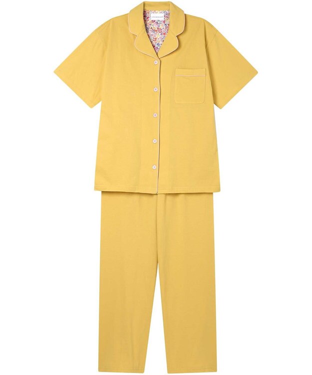 une nana cool 【綿100％】40ハイゲージ天竺半袖パジャマ MADE WITH LIBERTY FABRIC CR