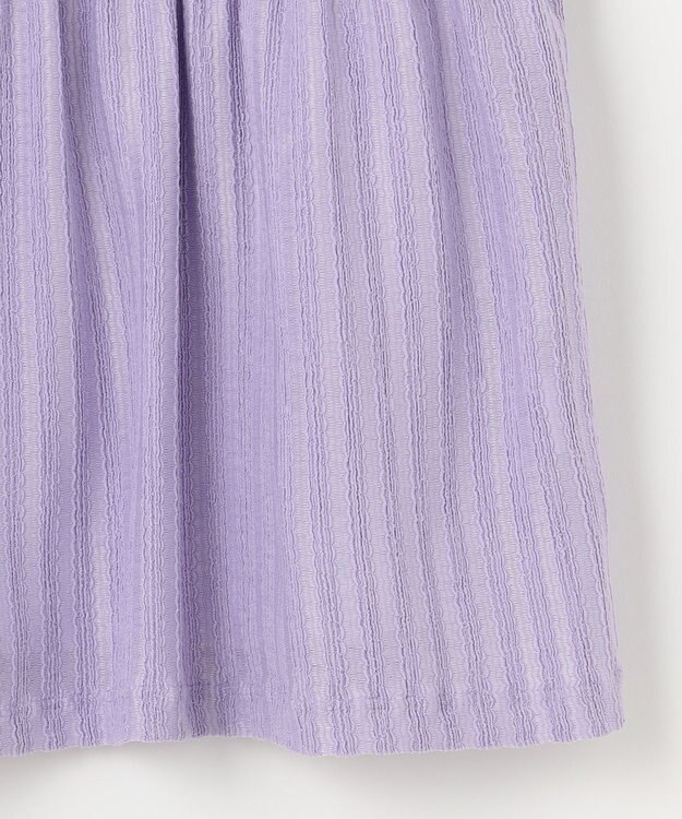 組曲 KIDS 【80-100㎝】レースカットソーコンビ チュニック ラベンダー系