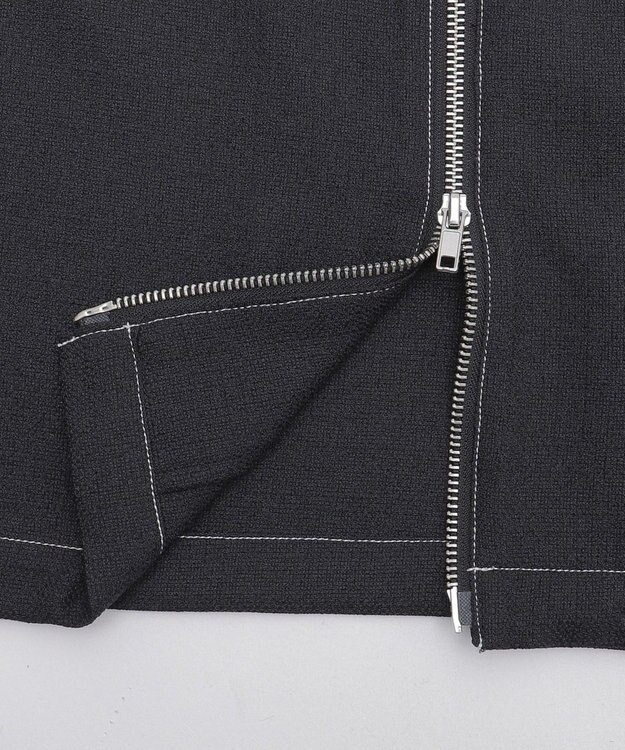 WEGO 【ユニセックス着用ITEM/MLサイズ展開】カラーステッチシャツジャケット ブラック