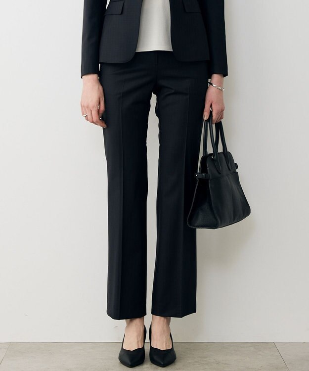 ICB 【新色追加・セットアップ対応】Bahariye セミフレアパンツ ネイビーストライプ系