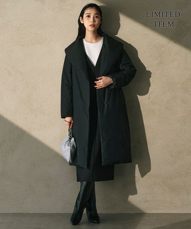 ICB L 【WEB限定・洗える】 コンパクトダブルフェイス ジャンパースカート ブラック系