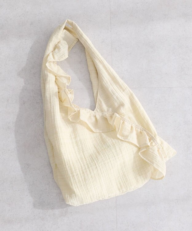 earth music&ecology 【予約】フリルトライアングルバッグ イエロー