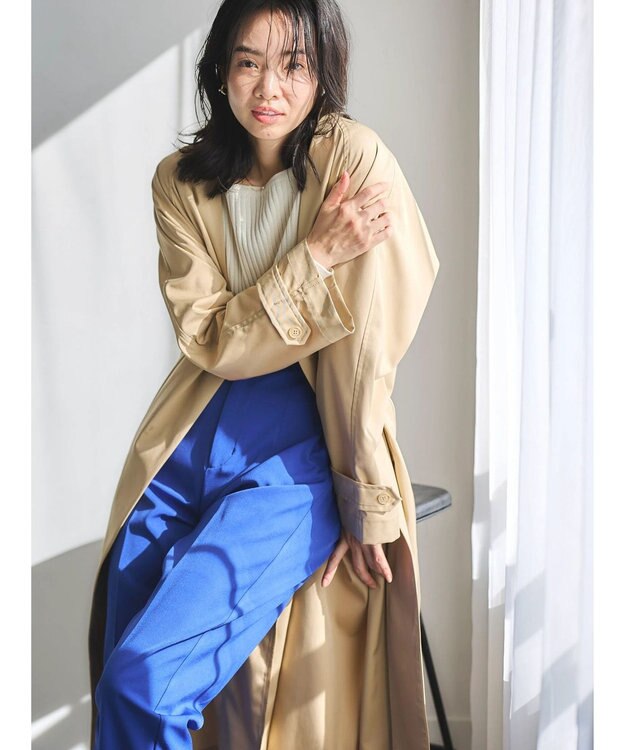 Green Parks 花粉防止　着流しコート Beige