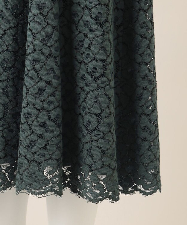 23区 【APPLAUDIR】ニュアンス フラワーレース ドレス グリーン系