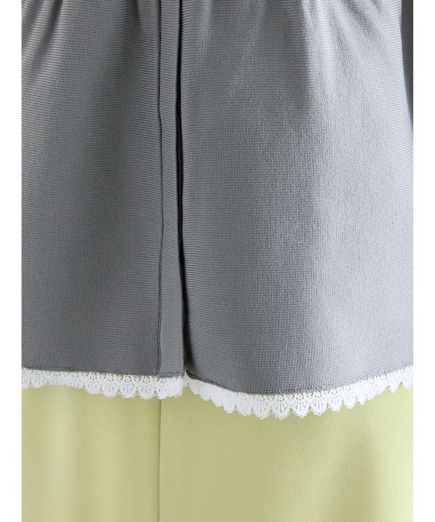 Te chichi レースペプラムベスト グレー