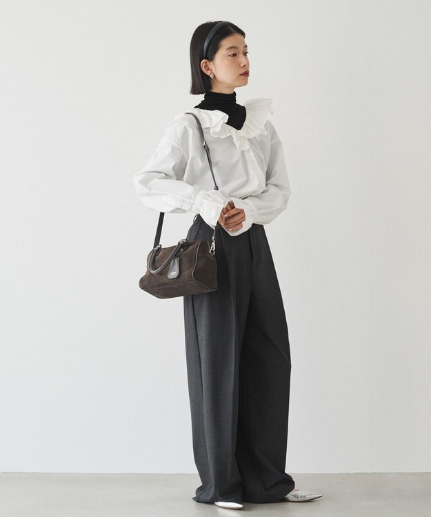 russet  スエード2WAYミニボストンバッグ(CE-1570-WEB) Gray