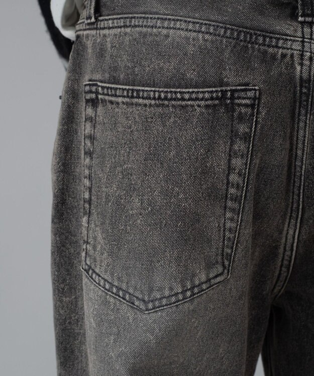 WEGO 【ユニセックス着用ITEM/ウエスト調整可】ストレートデニムパンツ グレーその他