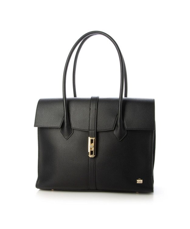 LA BAGAGERIE 【ドラマ衣装提供商品】フラップA4トートバッグ ブラック