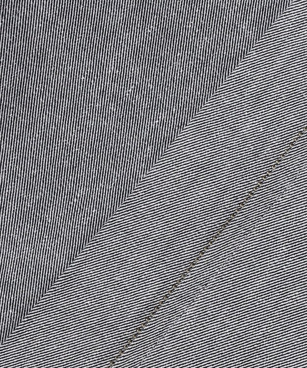 J.PRESS LADIES L TCリネン ドライツイル ノーカラー ブルゾン グレーシャンブレー系