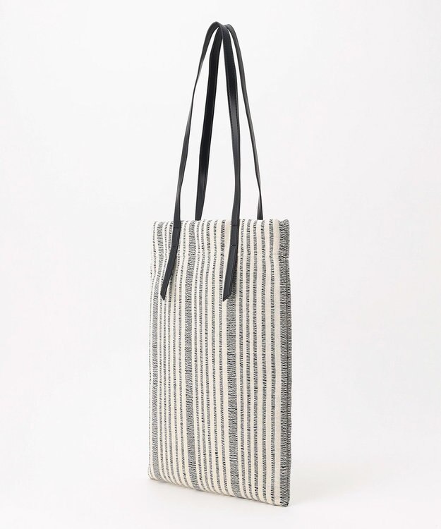 ICB スマートトートバッグ ベージュ系ストライプ