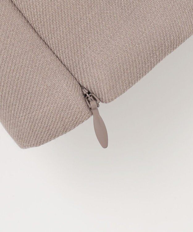 自由区 S ライトウールダブルクロススタンドカラー ジャケット ライトグレー系