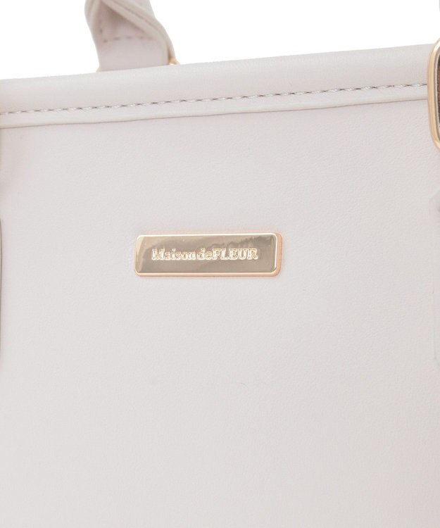 Maison de FLEUR ピンクマニアスクエア2Wayトートバッグ Pink