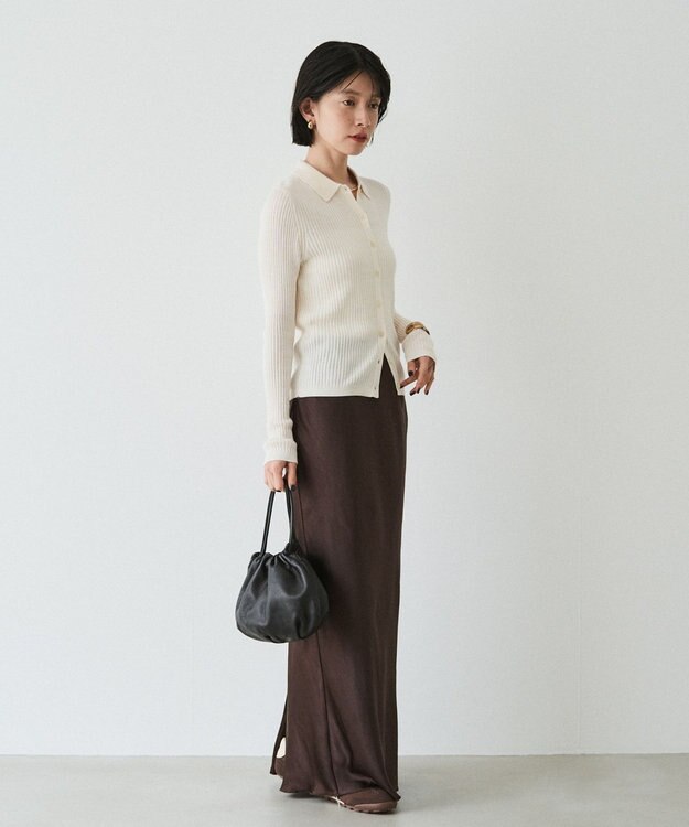 russet レザー巾着4WAYショルダーバッグ(CE-1454) Black