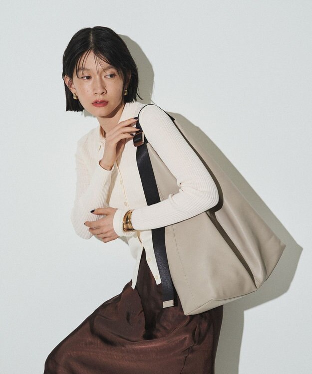 russet レザーホーボーバッグ L(CE-1654) GrayBeige