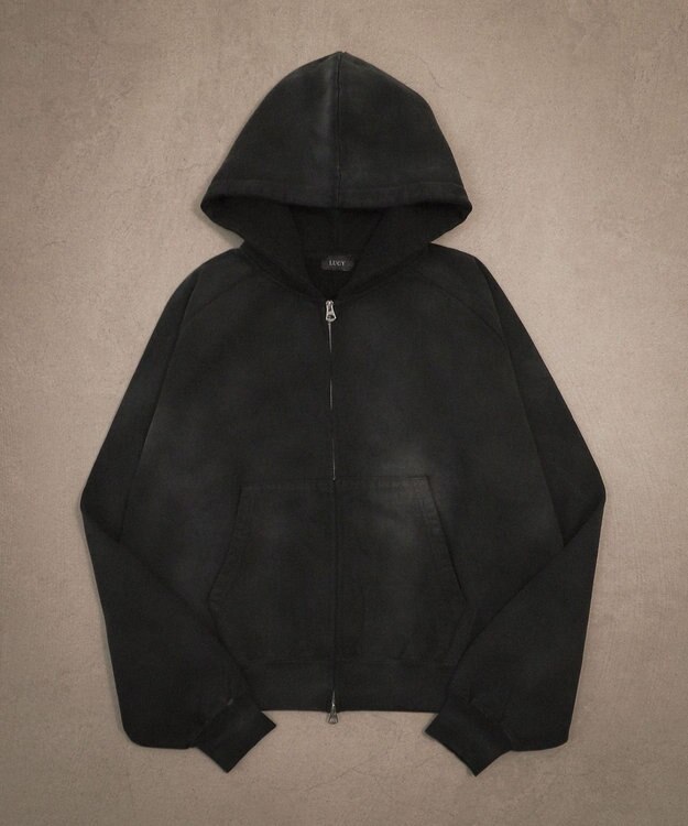 WEGO ショートZIPパーカー ブラックその他