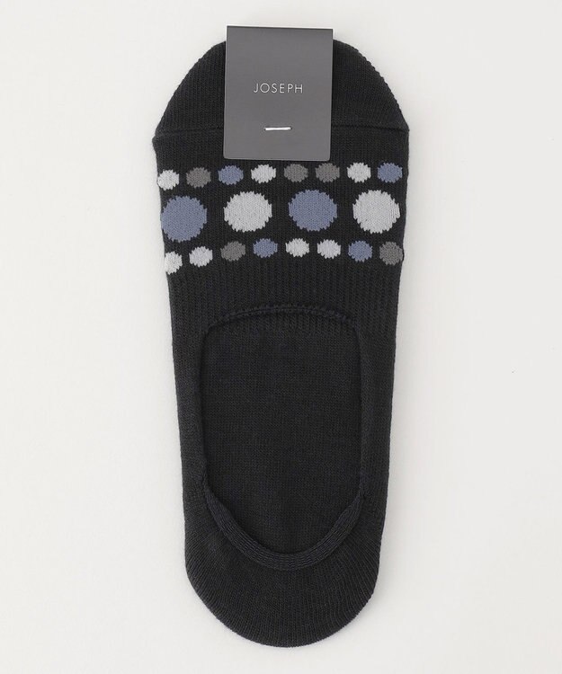 JOSEPH HOMME ポルカドットカバー　フットカバー ブラック系