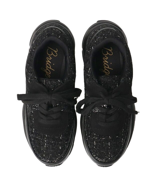 Bridget Birkin 【Bridget Birkin】異素材コンビスニーカー ブラック