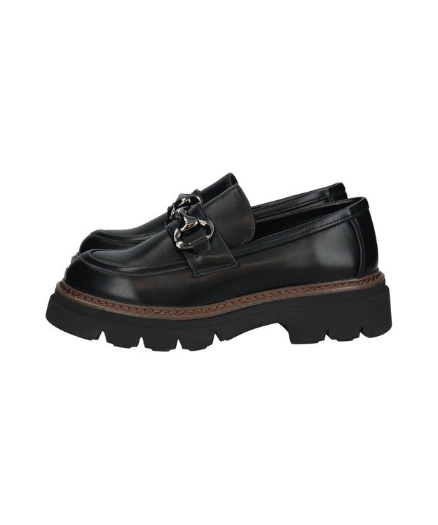 Bridget Birkin 【Bridget Birkin】ダブルステッチビットローファー ブラック