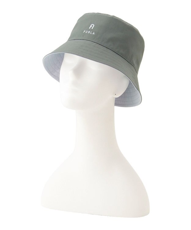 MOONBAT FURLA(フルラ)リバーシブルバケットハット 帽子 無地 UVカット 手洗い可能 グレー