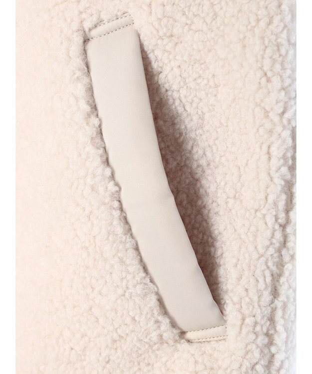 CRAFT STANDARD BOUTIQUE キルティングボア切替ベスト Ivory